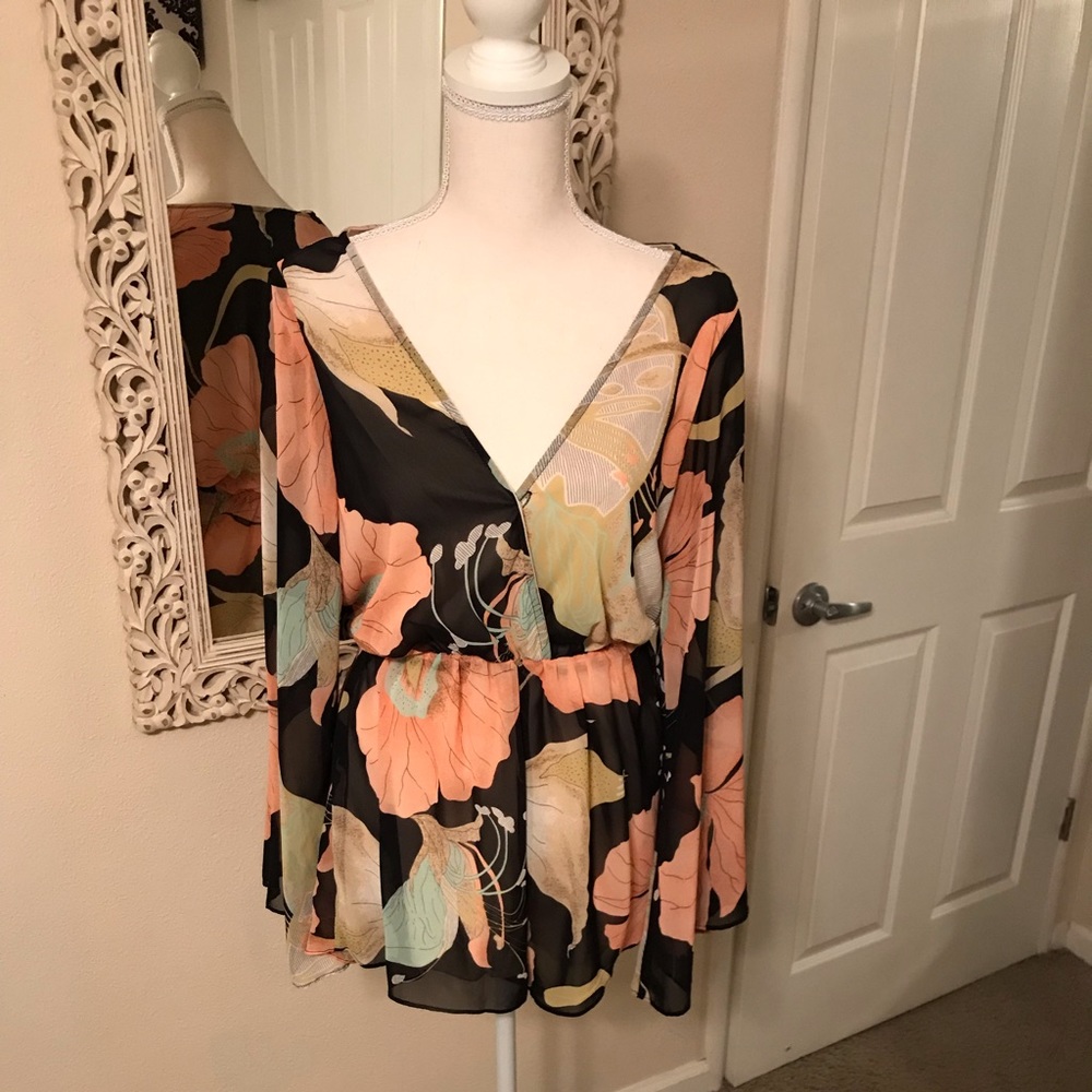 Tropical Floral Romper
